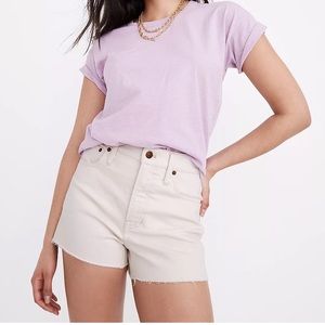 MADEWELL: The Perfect Jean Short in Canvas Wash